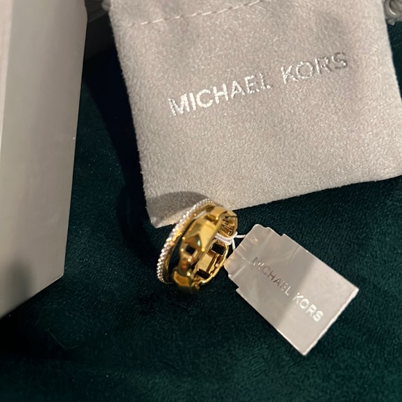 Women's Mercer Link Double Row Sterling Silver Ring - Picture 6 of 9